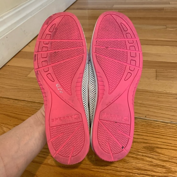 Sperry Top Sider Womens Leather Mesh Boat Shoes - Picture 14 of 14